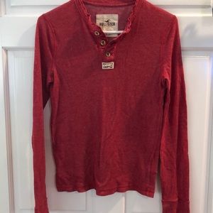 Red hollister long sleeve